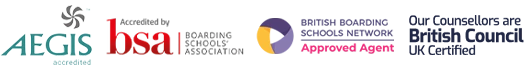 Aegies Accredited, BSA Accredited, British Council Accredited