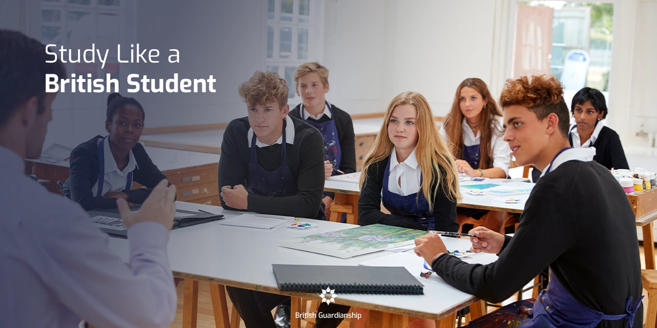 Exchange student in the class