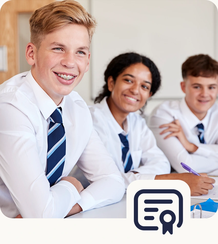 Pre-university students studying for A-Levels at a UK college