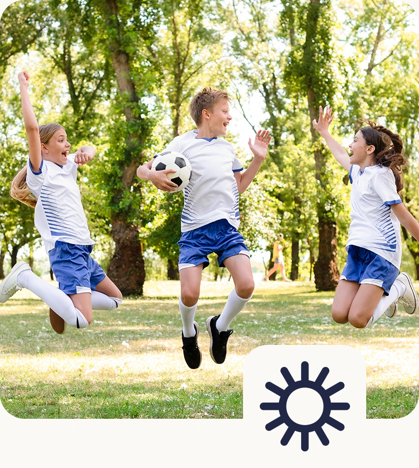 Students at summer junior school
