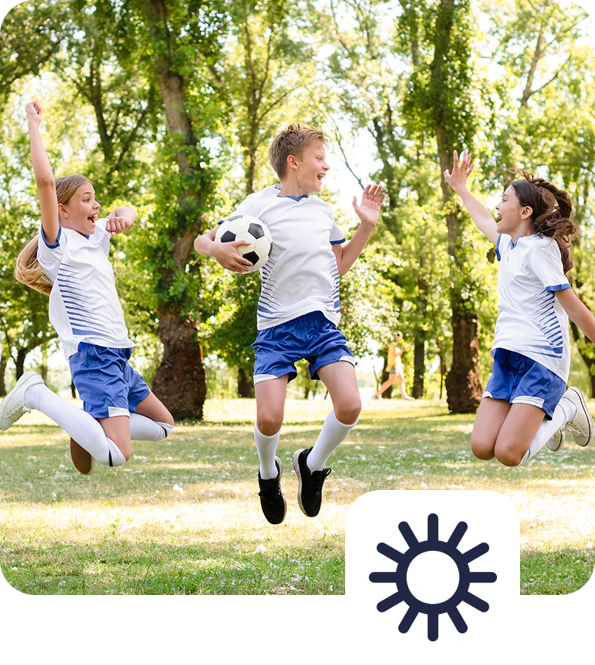 Student during sport activity