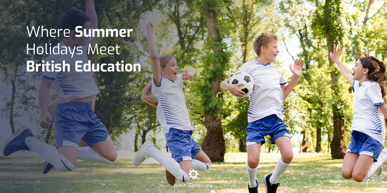 Pupil at summer school, sport activity