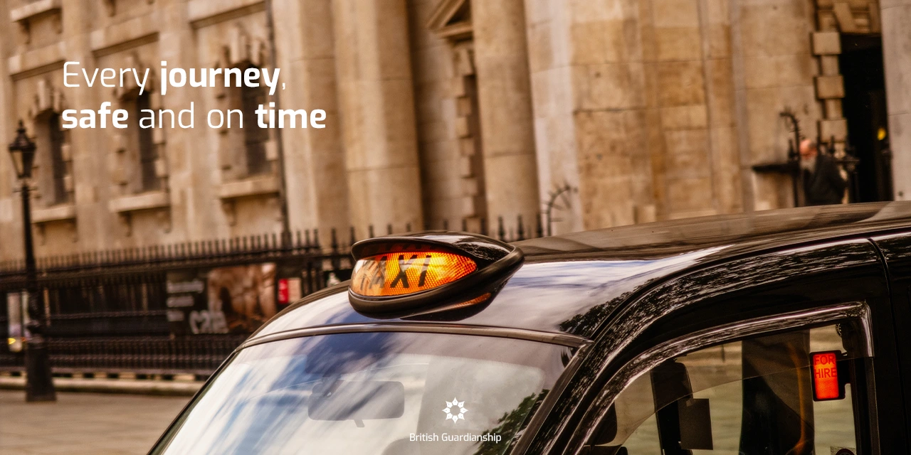 British taxi in London