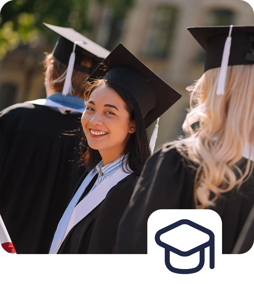 Graduation student at university