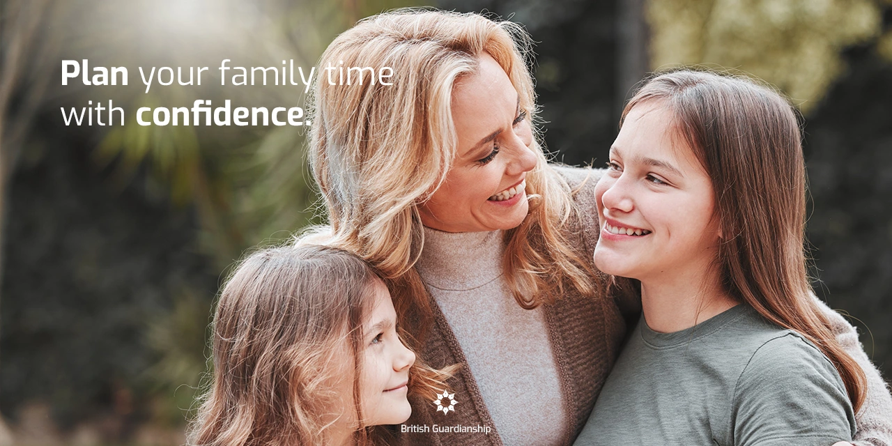 Plan your family time with confidence. Mother reunited with her children